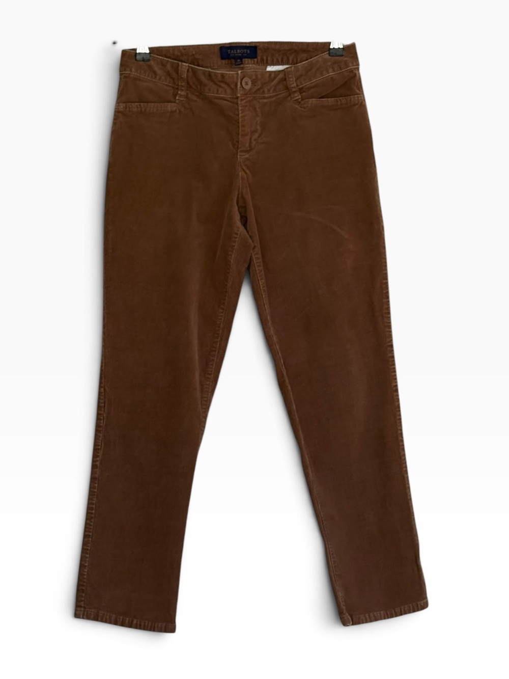 Talbots Corduroy Straight Leg  Zip Up Jeans Pants Size 4P